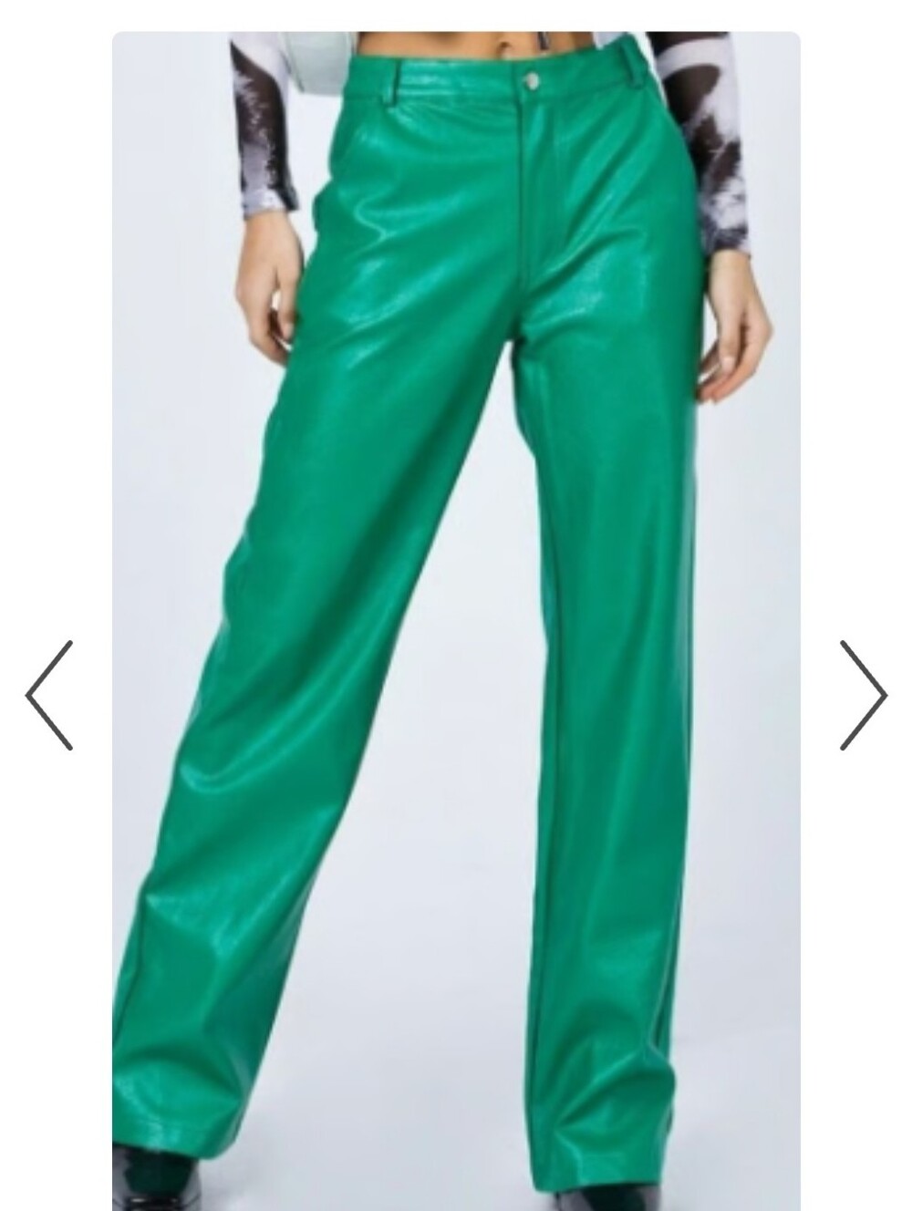 Princess Polly Vibrant Green Faux Leather Pants